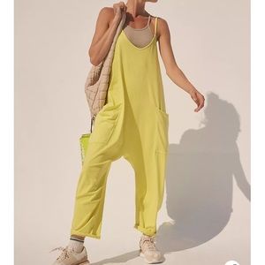 Mustard Yellow Free People Hot Shot Onsie